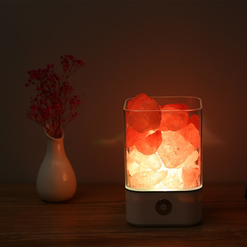 Norvo | Himalaya Salt Skrivebordslampe & Luftrenser Hvit