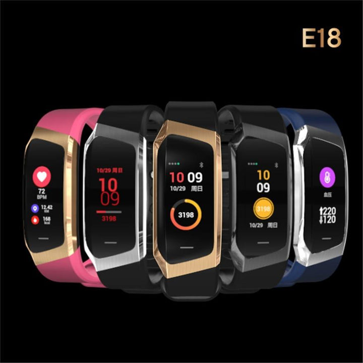 Norvo | Fitband Smartklokke Vanntett Blodtrykk Oksygen Pulsmonitor Sport Armbånd