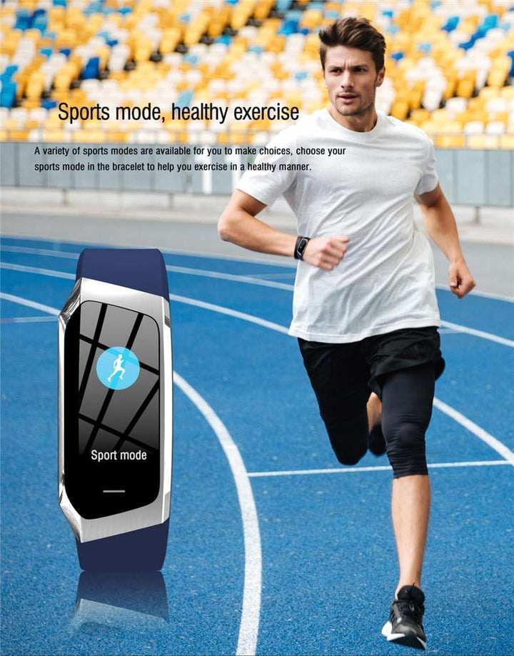 Norvo | Fitband Smartklokke Vanntett Blodtrykk Oksygen Pulsmonitor Sport Armbånd