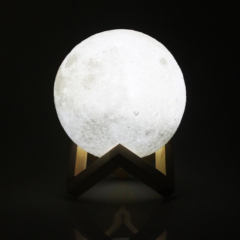 Norvo | Oppladbar Trådløs Dual Color Lunar Full Moon Natt LED Lampe