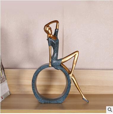 Kreative europeiske miniature moderne jente figuriner | Norvo