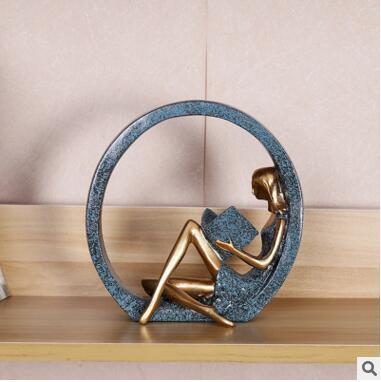 Kreative europeiske miniature moderne jente figuriner | Norvo