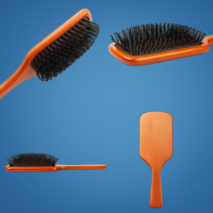 Static Detangling Brush – Frizz Control – Air Cushion Pad – Reduces Breakage – Adds Smooth, Shiny & Healthy-Looking Hair Norvo