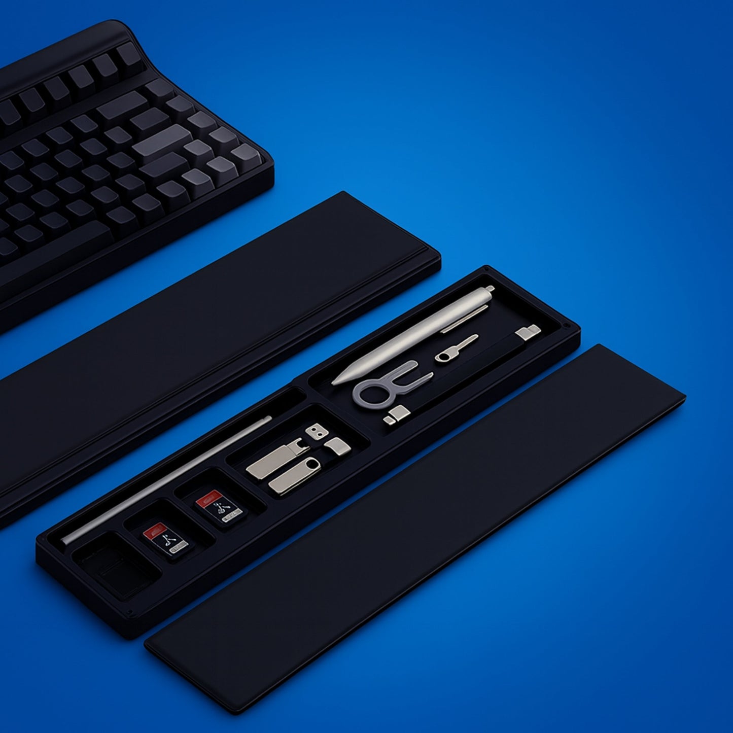 Ergonomisk pute støtte – Sklisikker matte med oppbevaringsboks – Kontorproduktivitet og komfort Norvo