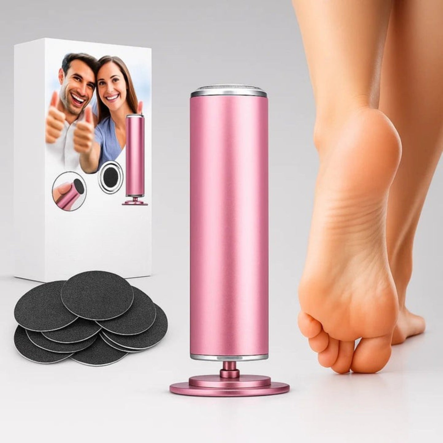 Fjerning av hard hud – Vanntett oppladbar – Gjenoppretter myke glatte føtter umiddelbart Norvo