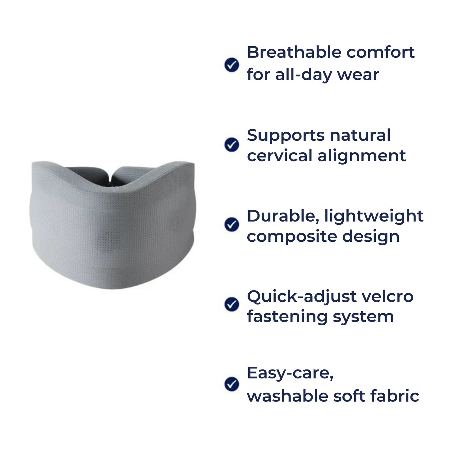 Smertelindring og holdningsstøtte – Myk skum pustende polstring – Voksne med nakkesmerter Relief Norvo