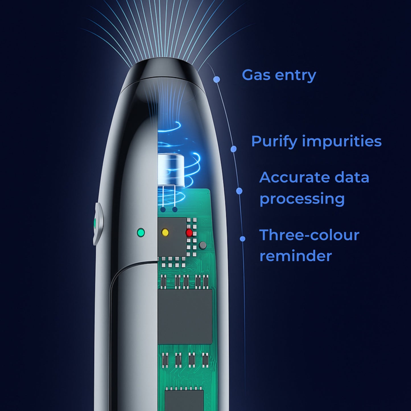 Morning-after alkoholtester – bærbar LCD-skjerm – trygg for britiske sjåfører Norvo