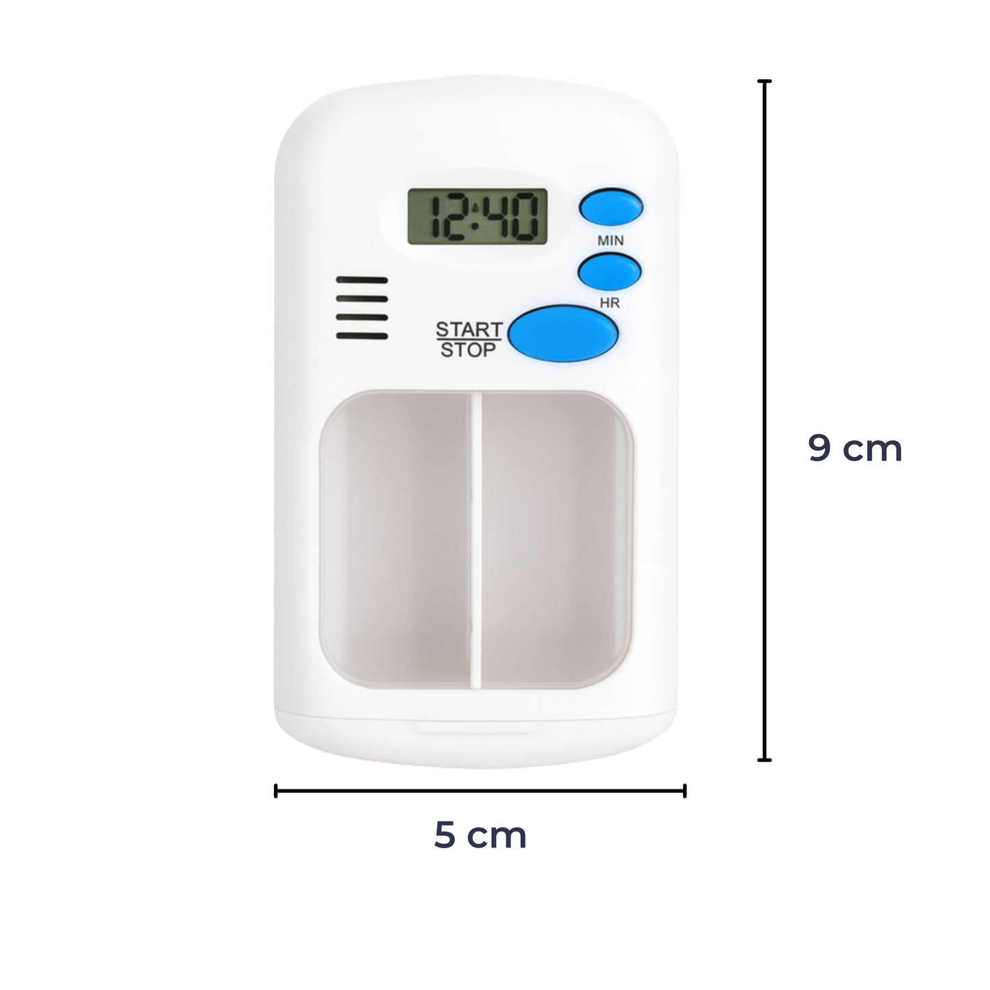 Medisinminne med timer – Bærbar og enkel å bruke – Daglig helsestøtte Norvo