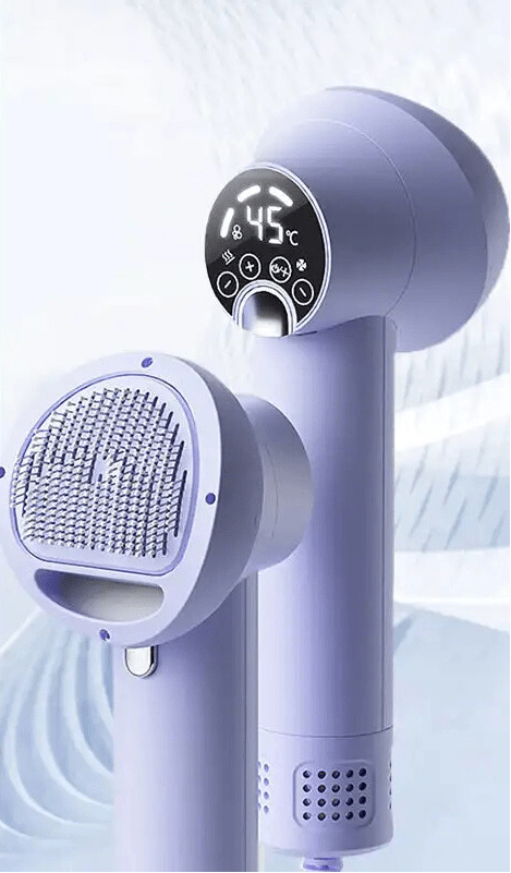 Norvo | PURRFECTDry – Stille 2-i-1 Kjæledyrtørker og Børste for Stressfri Stelling