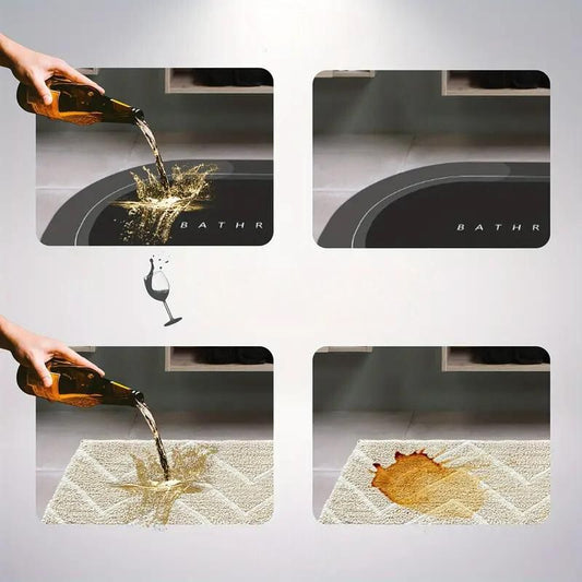 Norvo | Baderomsmatte Hurtigtørkende Sklisikret Baderomsteppete