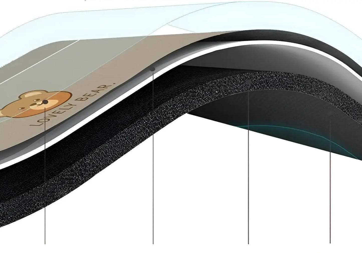 Norvo | Hurtigtorrende Superabsorberende Rutsjefri Kjøkkenteppet - SplashEase