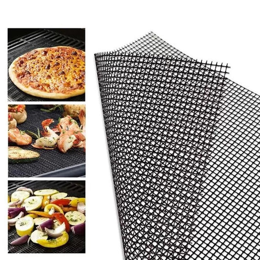 Norvo | Teflon Non-stick BBQ Grill Mesh Mat for gjenbrukbar rengjøring