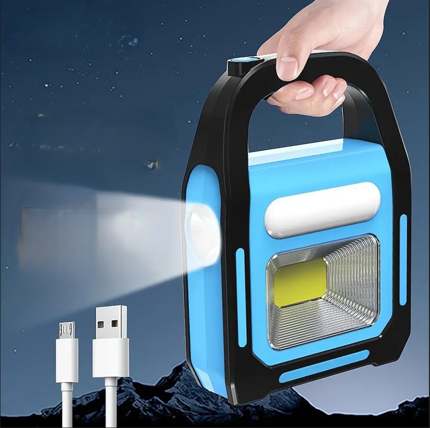 Norvo | Oppladbar USB Campinglampe med Powerbank - SolarGlow
