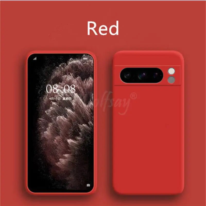 Luksus silikonsjokkbeskyttelsesdeksel for Google Pixel 8 Pro 8A 7A 7 6A 6 Pro beskyttende TPU-deksler