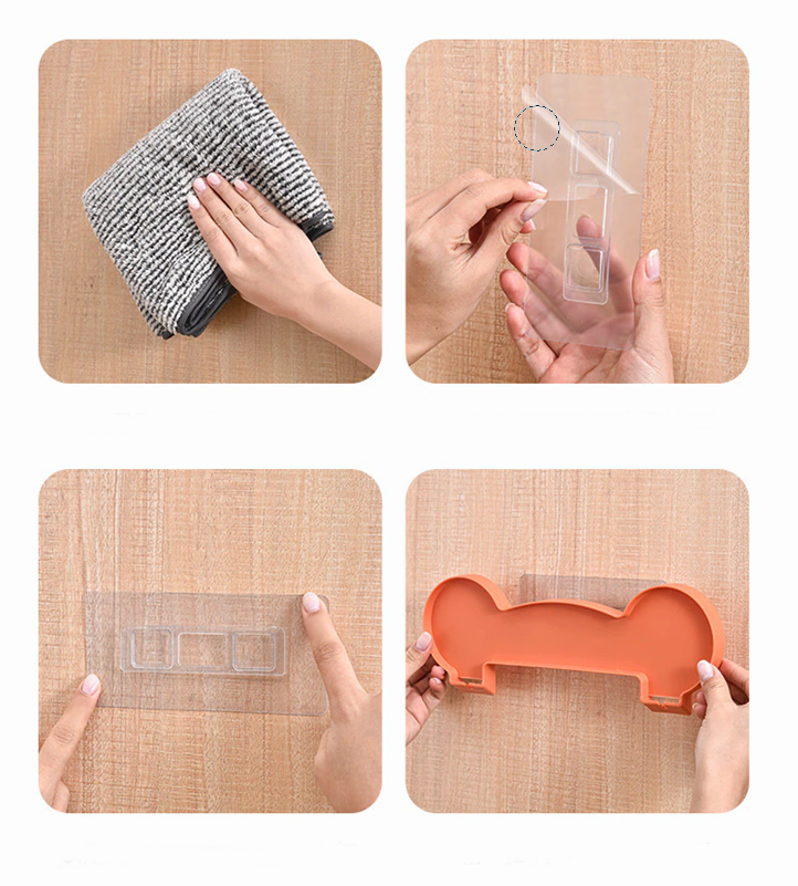 Norvo | Selvklebende Stablebare Veggklut Organizer Hylle