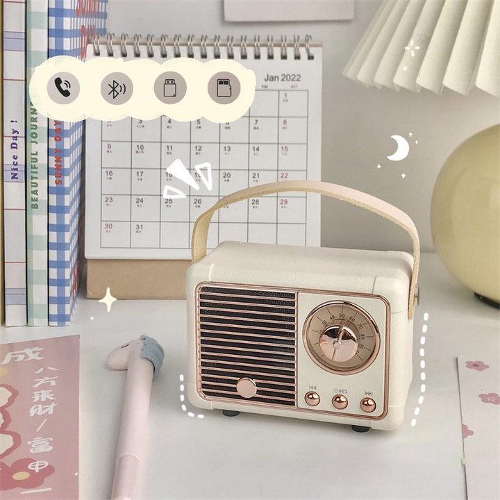Norvo | Mini Retro Radio Bluetooth Høyttaler