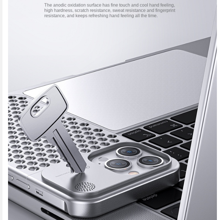 Norvo | Metal Vent Premium Aluminiumlegering iPhone-deksel