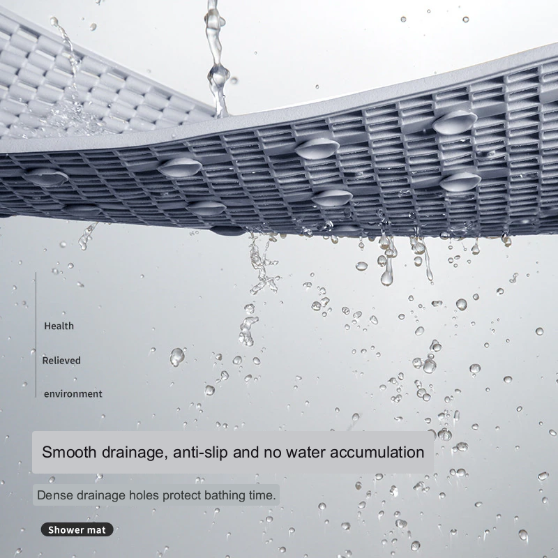 Norvo | Anti-Slip Uten Hull Vannavstøtende Badematte