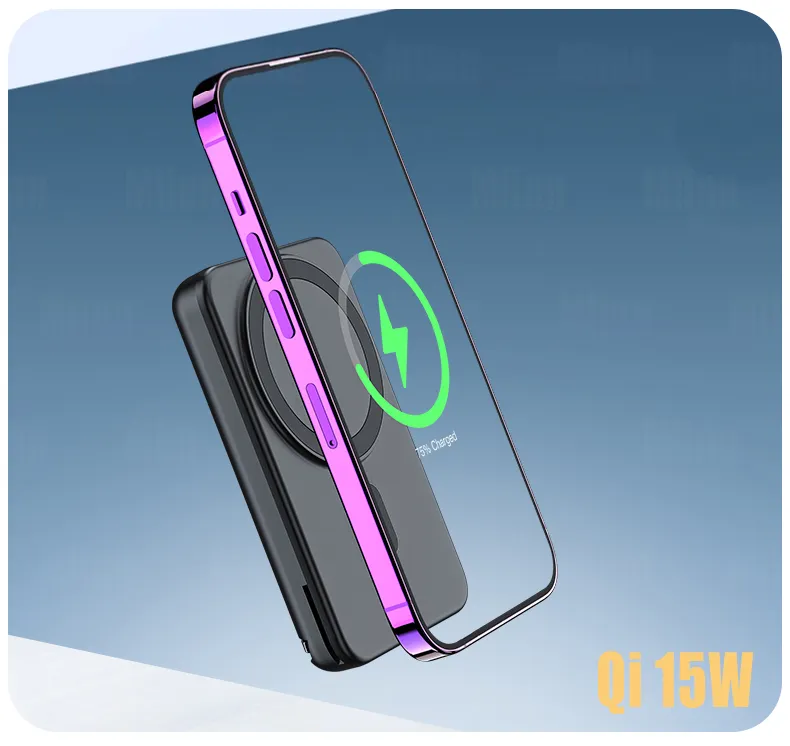 Norvo | 3i1 Magnetisk Hurtigladende Magsafe Power Bank Stasjon