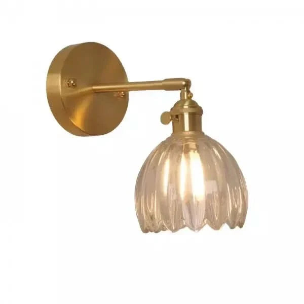 Norvo | Vintage Tulipan Glass Vegglampe Lys
