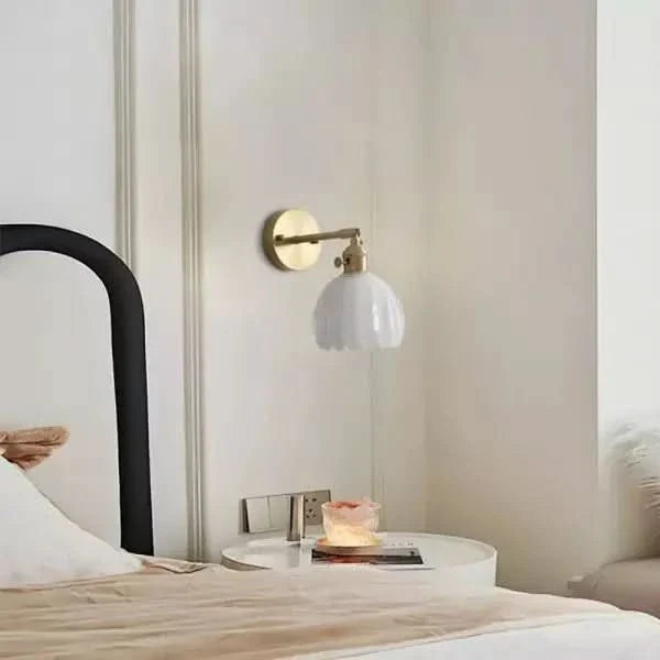 Norvo | Vintage Tulipan Glass Vegglampe Lys