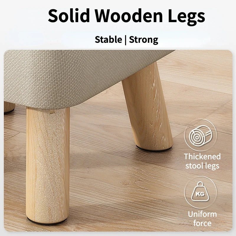 Norvo | Polstret ottoman pult i retro stil i pastellfarger