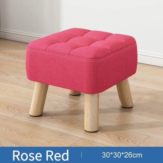 Norvo | Polstret ottoman pult i retro stil i pastellfarger