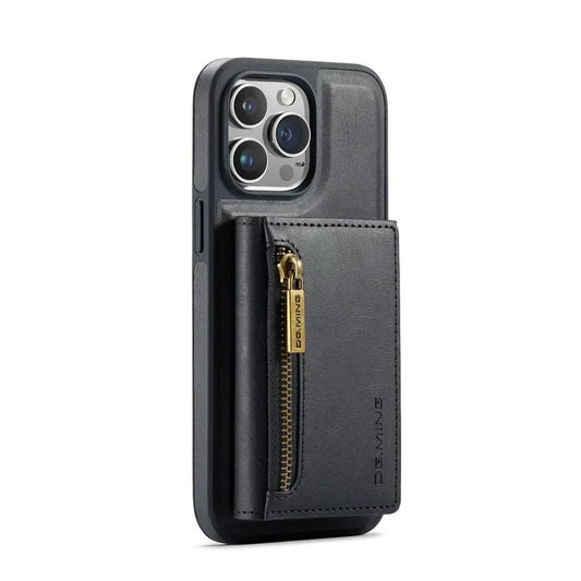Norvo | RFID iPhone Lommebok | Avtakbar Magnetisk Lær Bilmontering Støtsikkert Etui