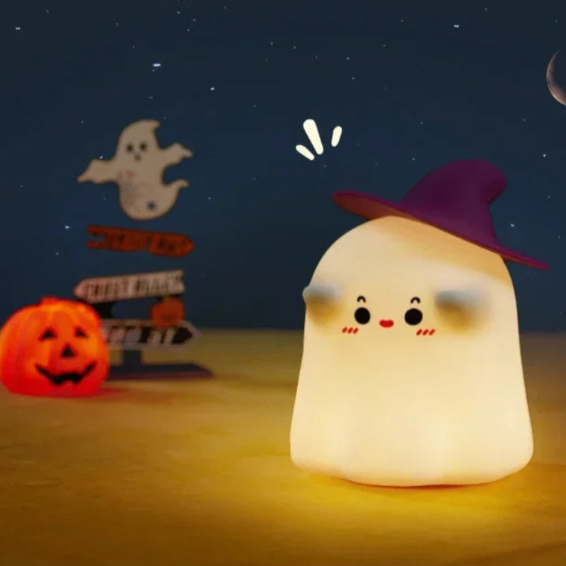 Norvo | Søtt Halloween gresskar og opplyst spøkelse nattlys