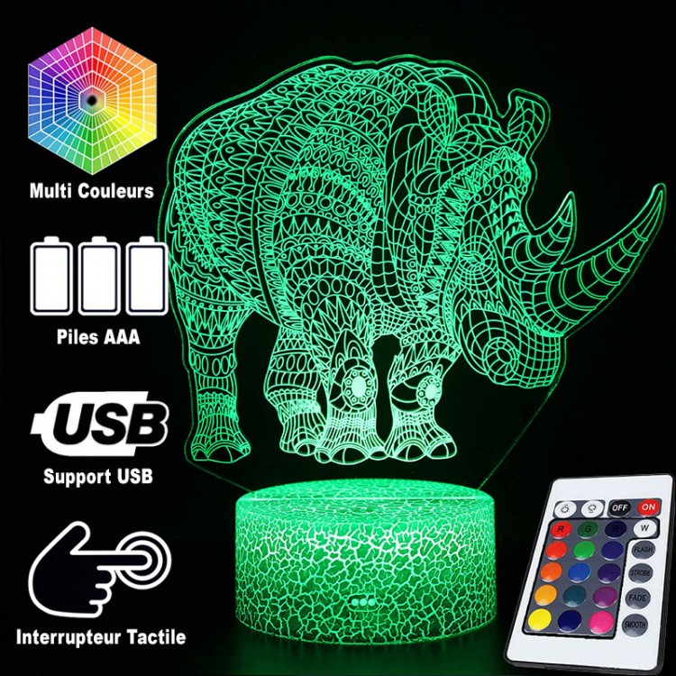 Norvo | 3D Lampe Nesehorn Majestet