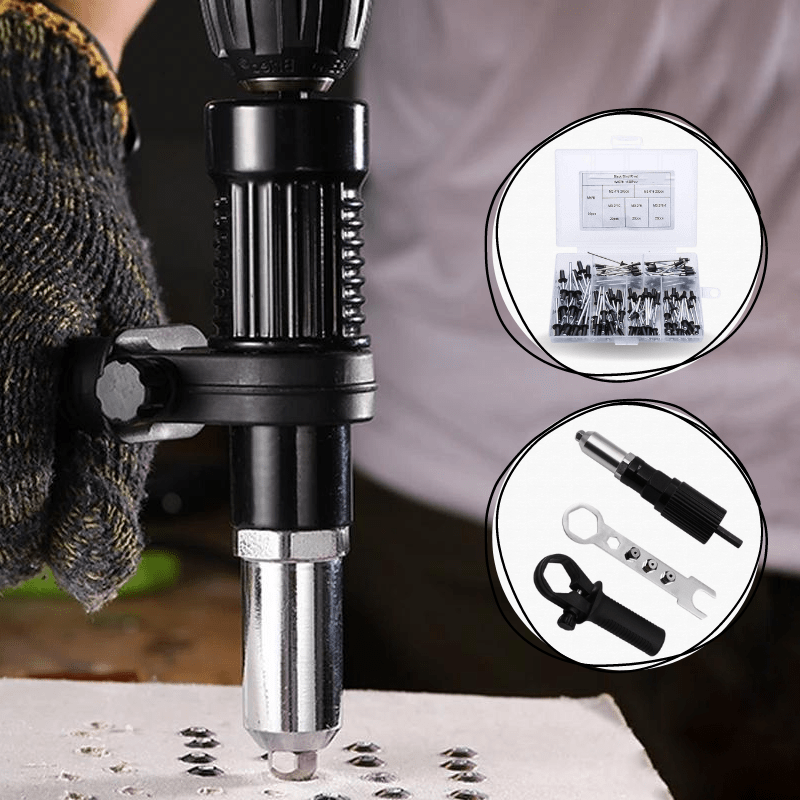 Norvo | DrillRivet Quick – Universell adapter for elektrisk drill riveting