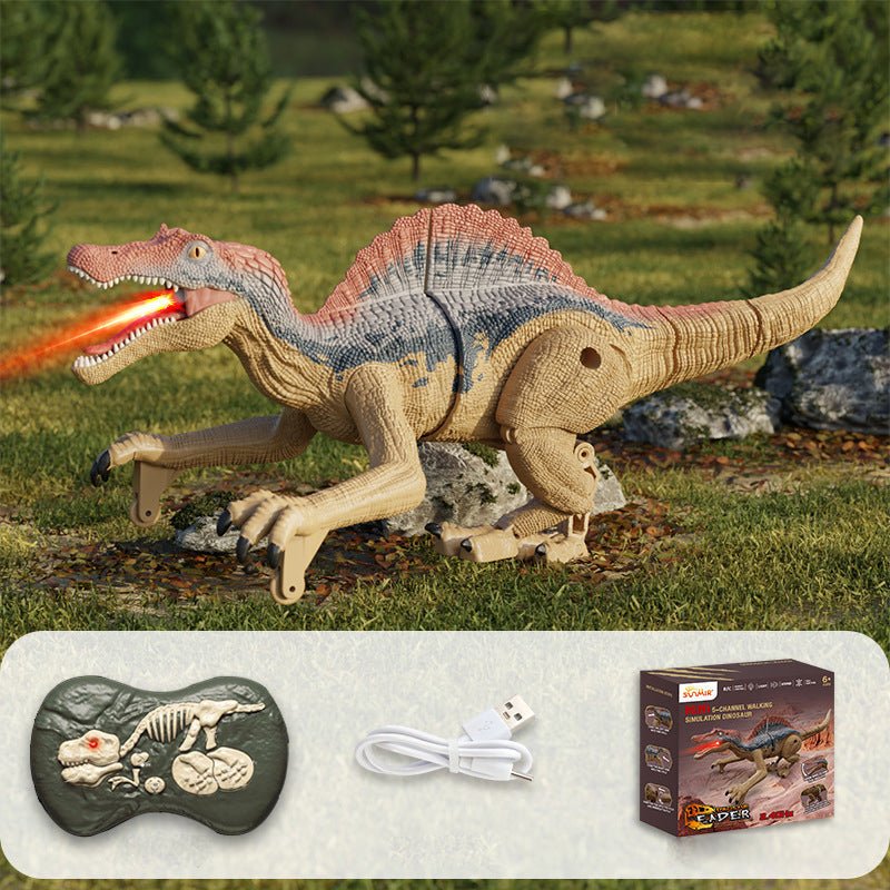 Norvo | Roarbot RC Dino – Fjernstyrt dinosaur med lys, lyd og tåkeeffekter – Realistisk gang og brøl moro