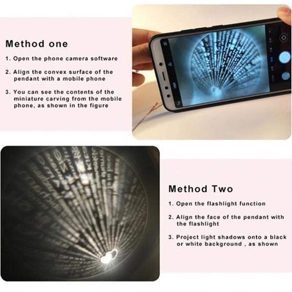 Norvo | 100 Språk Hemmelig Jeg Elsker Deg Halskjede