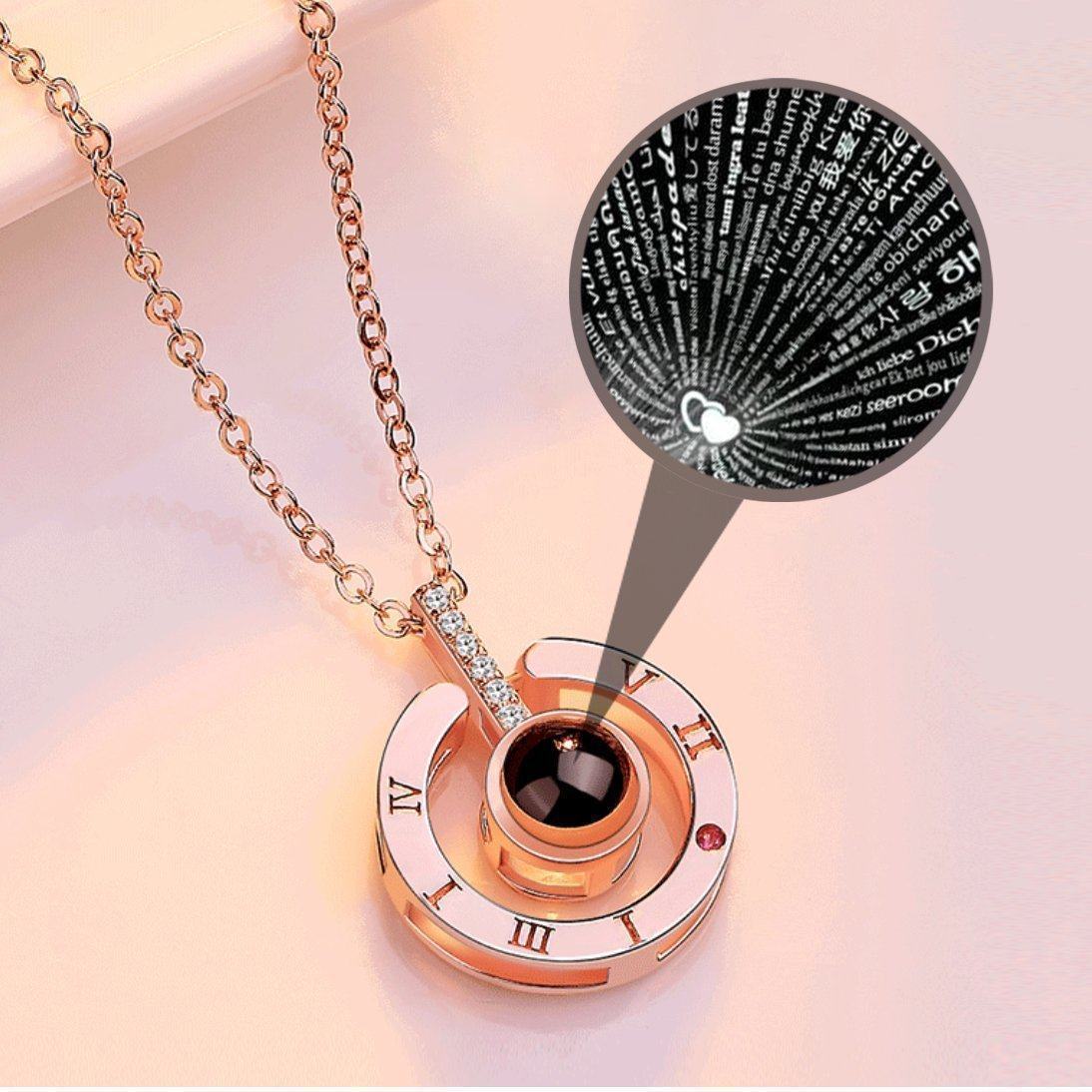 Norvo | 100 Språk Hemmelig Jeg Elsker Deg Halskjede