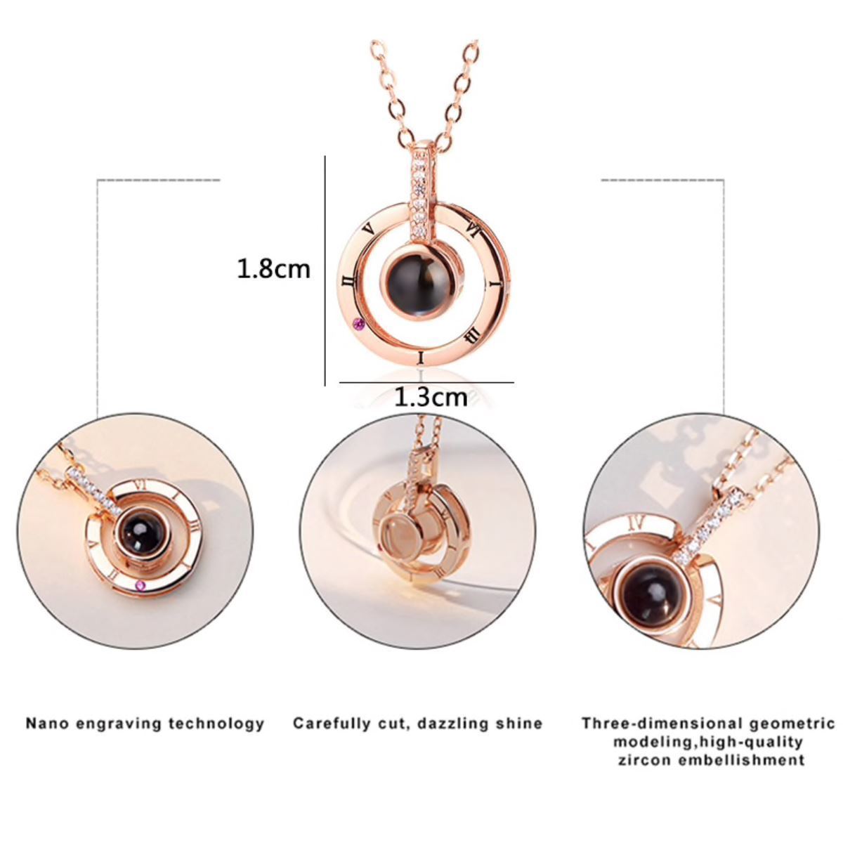 Norvo | 100 Språk Hemmelig Jeg Elsker Deg Halskjede