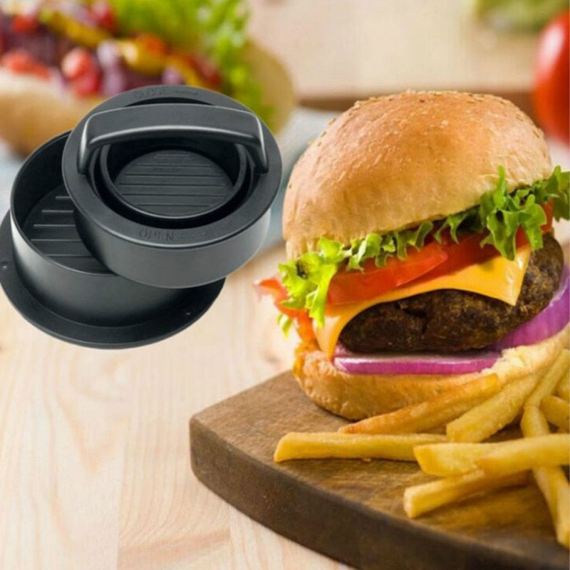 Rund Hamburgerpresse Hamburger Maker Burger Presse Mold Kjøkkenverktøy | Norvo