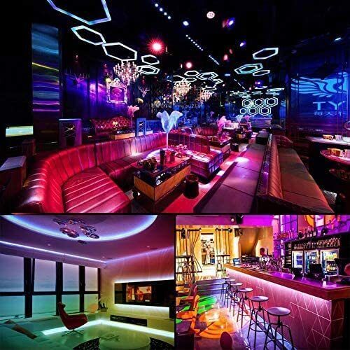 Norvo | LED Lyslist, 30 m, 15 m, Musikk Synkronisering, Bluetooth, 5050, RGB Ambient Lys med Fjernkontroll