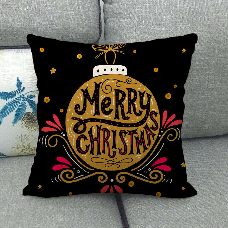 18" Cojines Merry Xmas Sofa Pute Deksel Tilbehør Hjem Sofa Dekor Putehylse Norvo