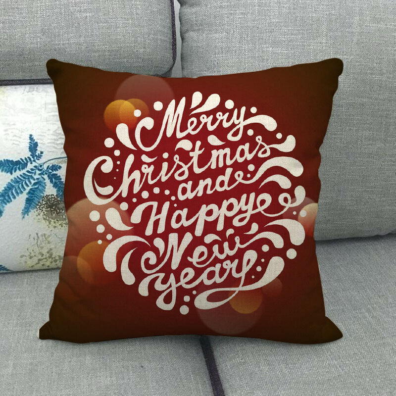 18" Cojines Merry Xmas Sofa Pute Deksel Tilbehør Hjem Sofa Dekor Putehylse Norvo