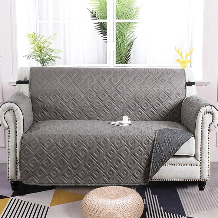 Quilted Sofa Cover Pet Protector Throw Waterproof Sofa Slip Covers 1/2/3 Settee Norvo