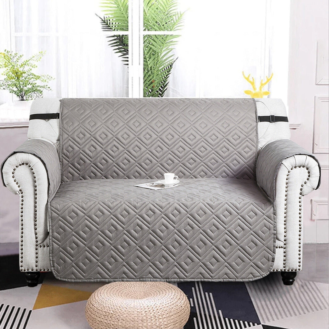 Quilted Sofa Cover Pet Protector Throw Waterproof Sofa Slip Covers 1/2/3 Settee Norvo