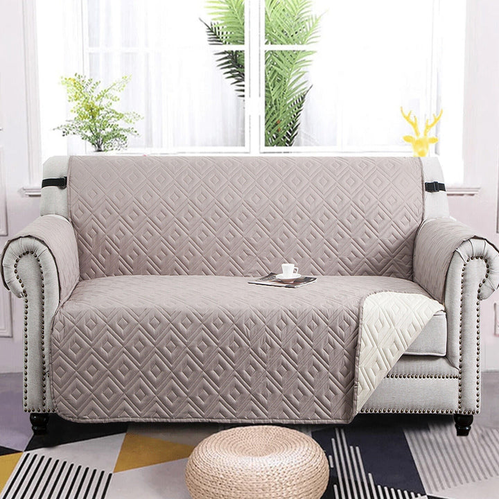 Quilted Sofa Cover Pet Protector Throw Waterproof Sofa Slip Covers 1/2/3 Settee Norvo