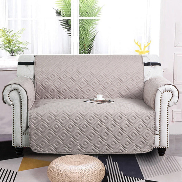 Quilted Sofa Cover Pet Protector Throw Waterproof Sofa Slip Covers 1/2/3 Settee Norvo
