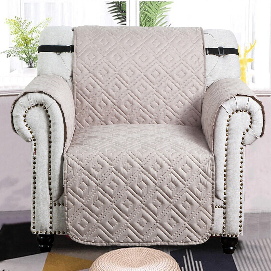 Quilted Sofa Cover Pet Protector Throw Waterproof Sofa Slip Covers 1/2/3 Settee Norvo