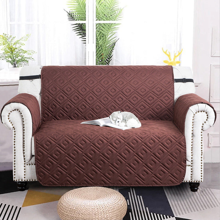 Quilted Sofa Cover Pet Protector Throw Waterproof Sofa Slip Covers 1/2/3 Settee Norvo