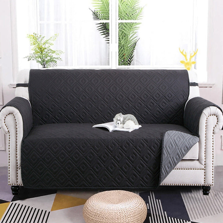 Quilted Sofa Cover Pet Protector Throw Waterproof Sofa Slip Covers 1/2/3 Settee Norvo