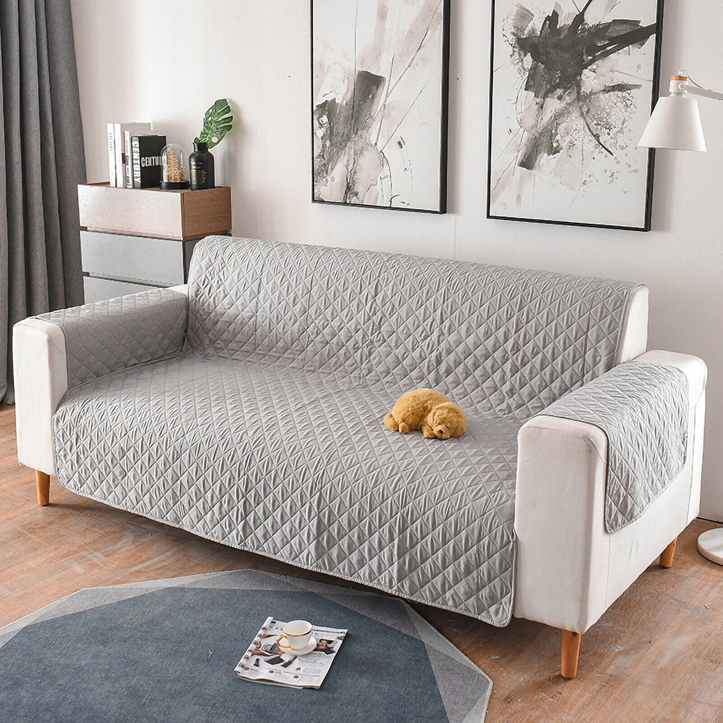 1/2/3 Seters Kjæledyr Sofa Beskyttelsesdeksel Quilted Sofa Deksel Lounge Slipcover Norvo