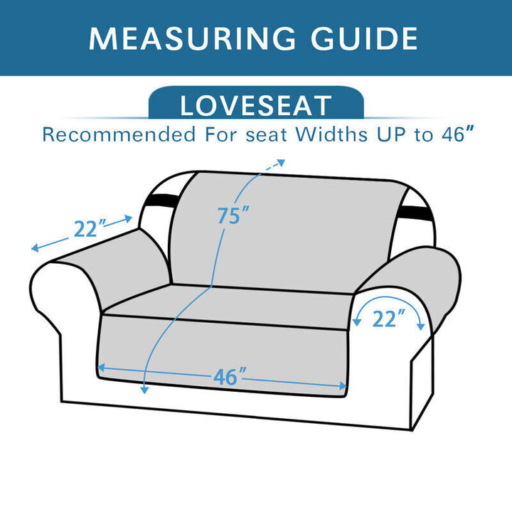 Quilted Sofa Cover Pet Protector Throw Waterproof Sofa Slip Covers 1/2/3 Settee Norvo