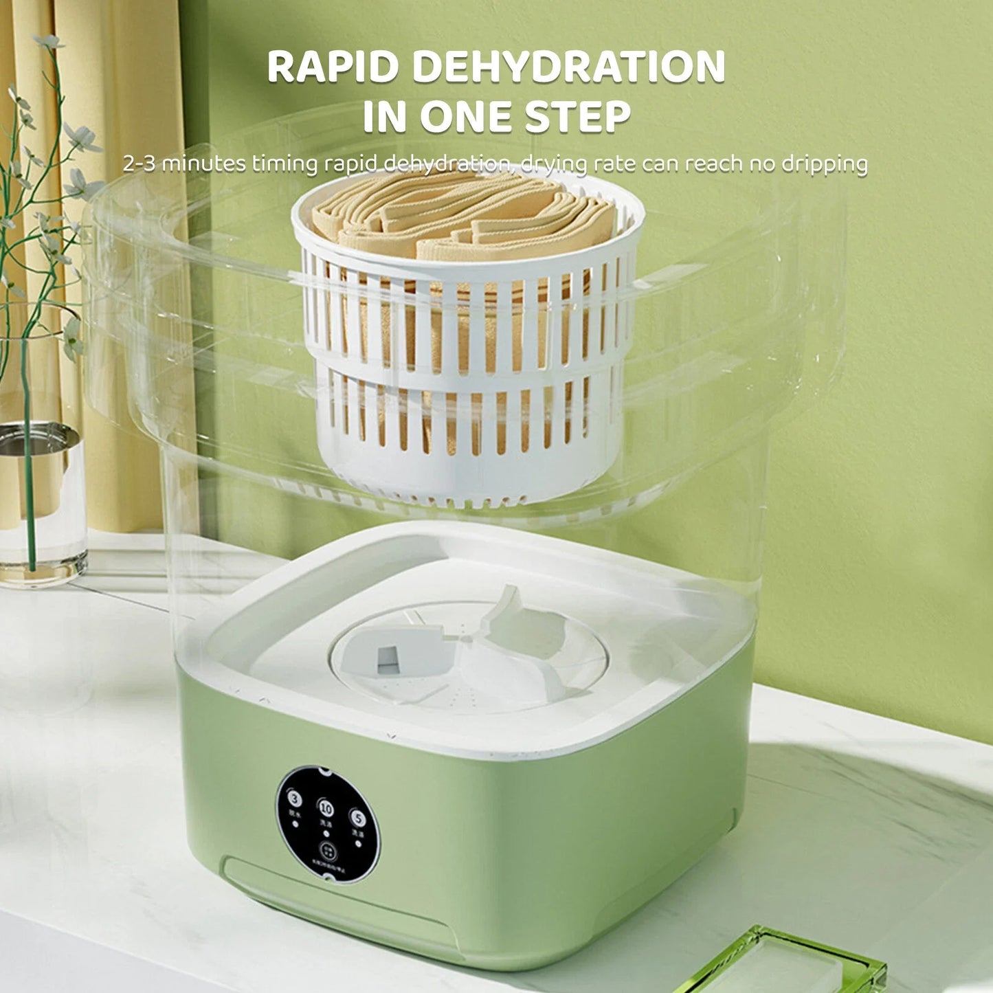 Norvo | Portable Folding Washing Machine for Small Loads