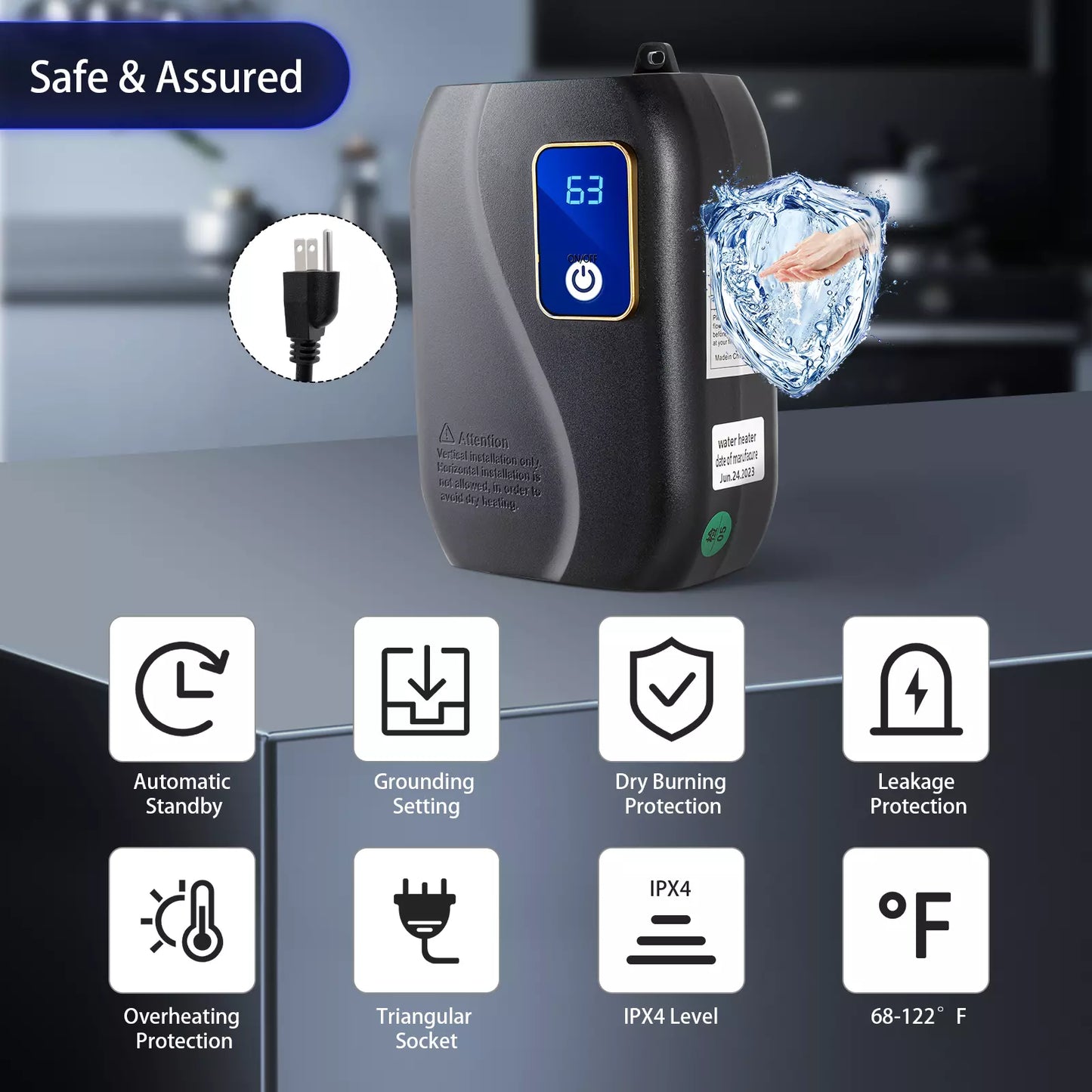 Norvo | Umiddelbar tankless varmtvannsbereder – Kompakt, energieffektiv varmtvann på forespørsel